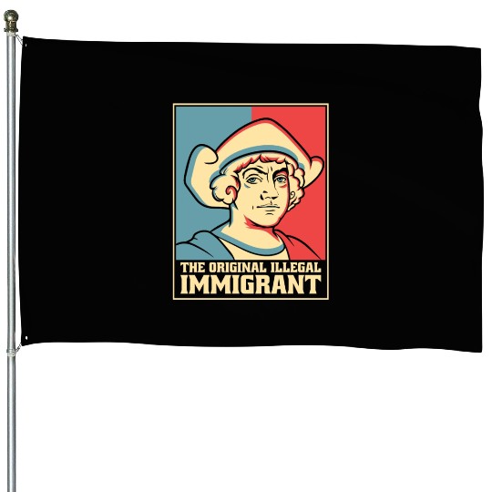 Columbus Day 1492 House Flags