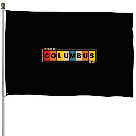 Columbus Day 1492 House Flags