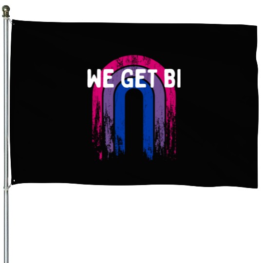 We Get Bi Bisexual LGBTQ Bi Pride LGBT Positivity House Flags