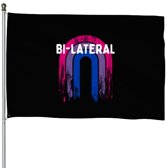 Bi-Lateral Bisexual LGBTQ Bi Pride LGBT Asexual House Flags
