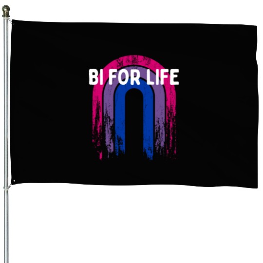 Bi for Life Bisexual LGBTQ Bi Pride LGBT Gay House Flags