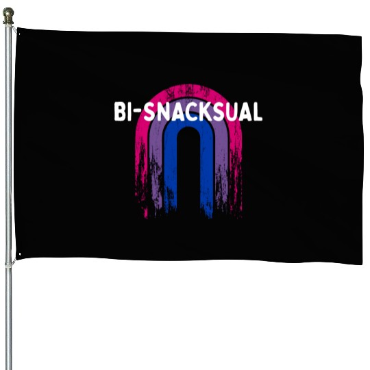 Bi-Snacksual Bisexual LGBTQ Bi Pride LGBT House Flags