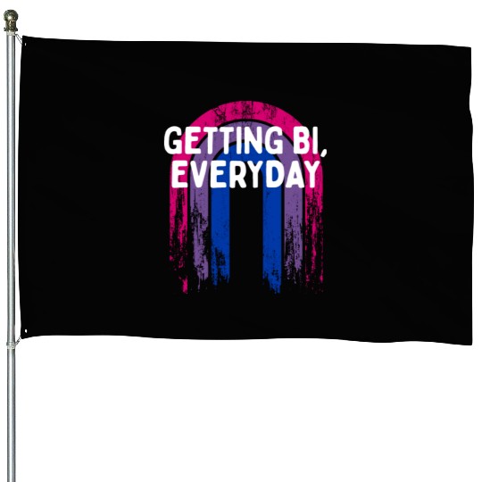 Getting Bi, Everyday Bisexual LGBTQ Bi Pride LGBT House Flags