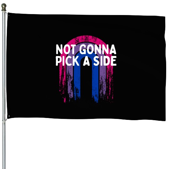 Not Gonna Pick a Side Bisexual LGBTQ Bi Pride House Flags
