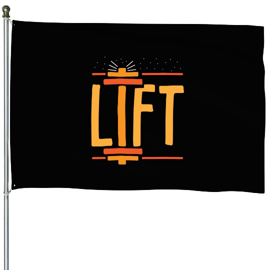 Lift Lifting Gym Workout Weightlifting House Flags