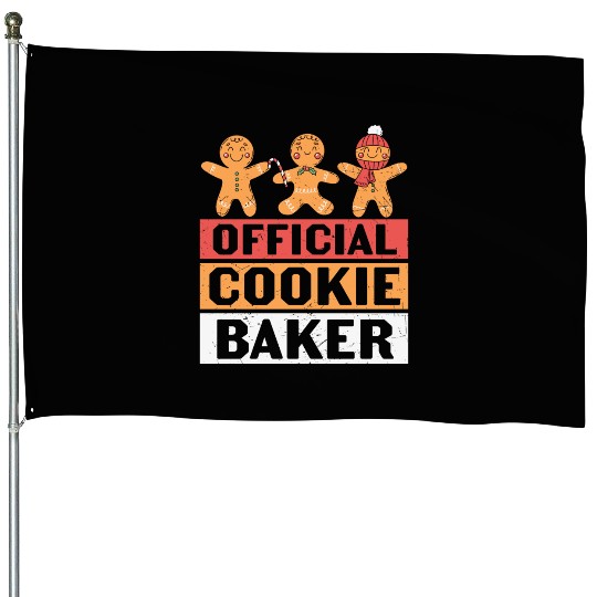 Christmas Official Cookie Baker xmas christmas House Flags