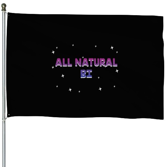 All Natural Bi LGBTQ Bisexual LGBT Bi Pride House Flags