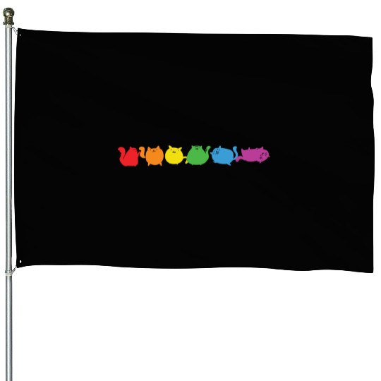 LBGT Flag Gay Pride Human Vintage Rainbow House Flags