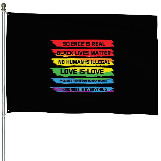 LBGT Flag Gay Pride Human Vintage Rainbow House Flags