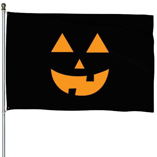 Pumpkin Halloween Jack O Lantern Pumpkins House Flags