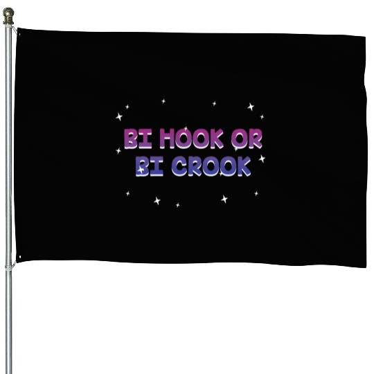 Bi Hook or Bi Crook Bisexual LGBTQ Bi Pride LGBT House Flags
