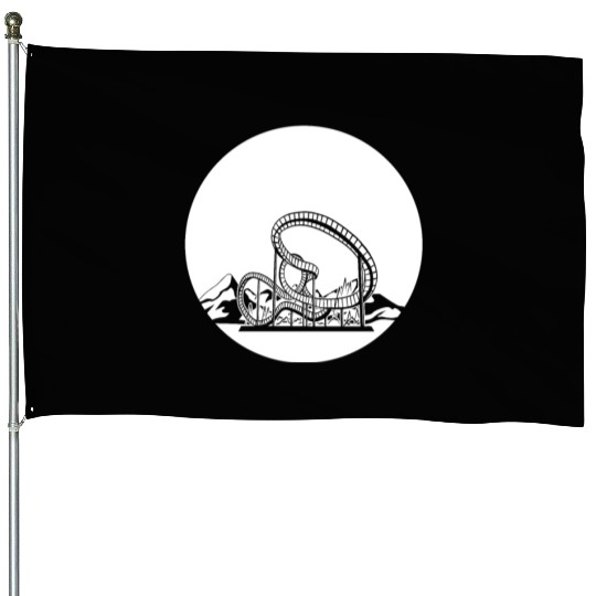Roller Coaster House Flags
