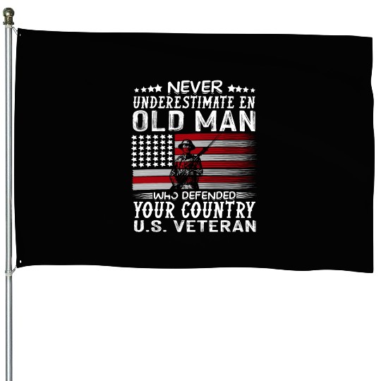 US Veteran veterans day Us Patriot never House Flags