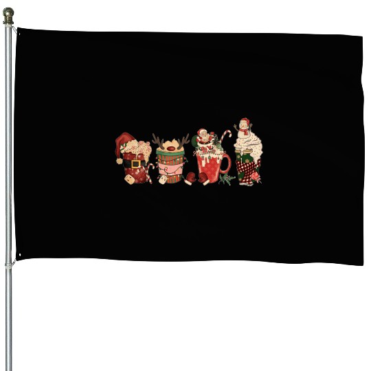 Christmas Coffee 2022 | Merry Christmas House Flags