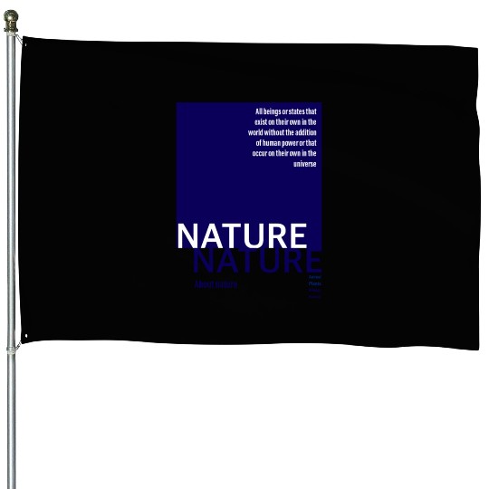 About nature-navy House Flags