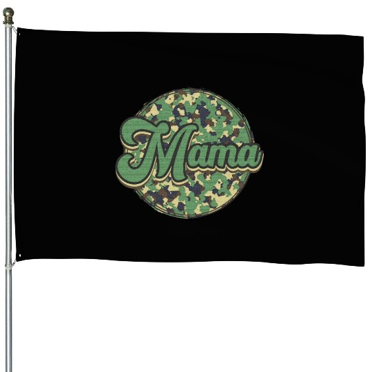Camo Mama House Flags, Camo sublimation design,