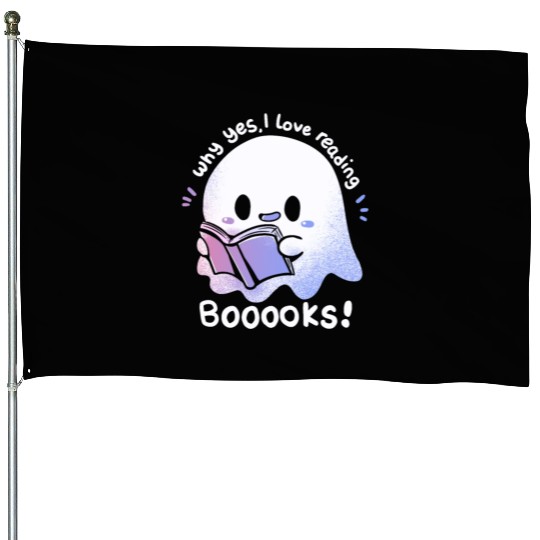 I Love Reading Booooks House Flags