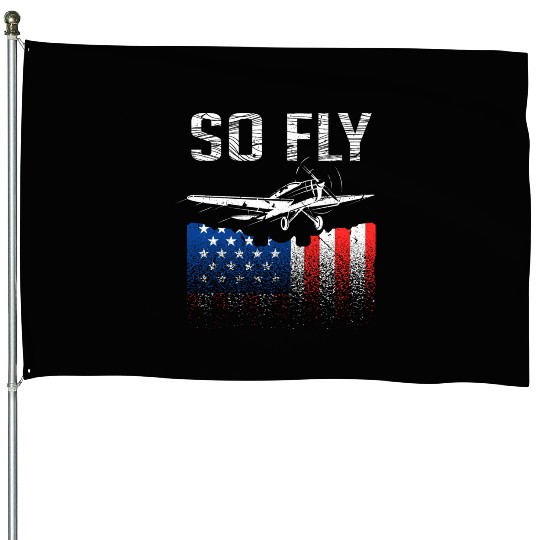 Airplane Pilots USA House Flags