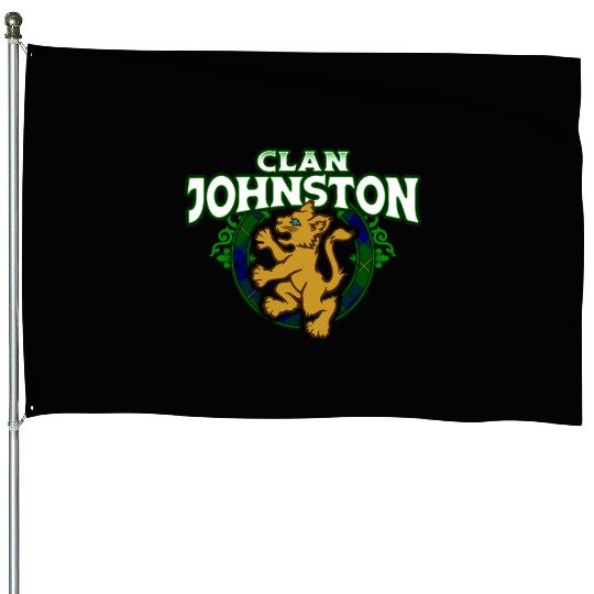 Clan Johnston Cute Baby Lion Rampant Kitten House Flags