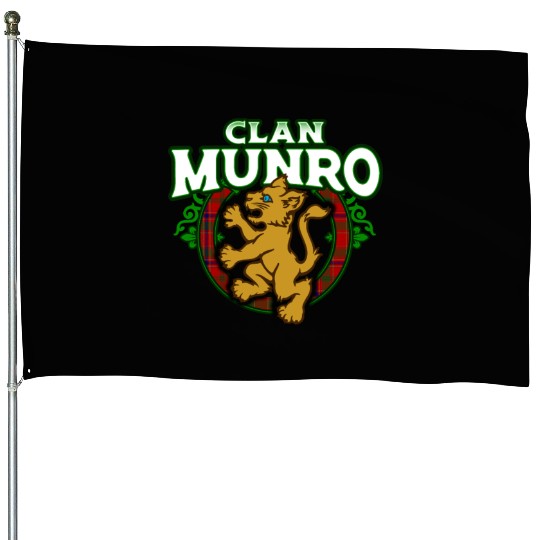 Clan Munro Cute Baby Lion Rampant Kitten House Flags