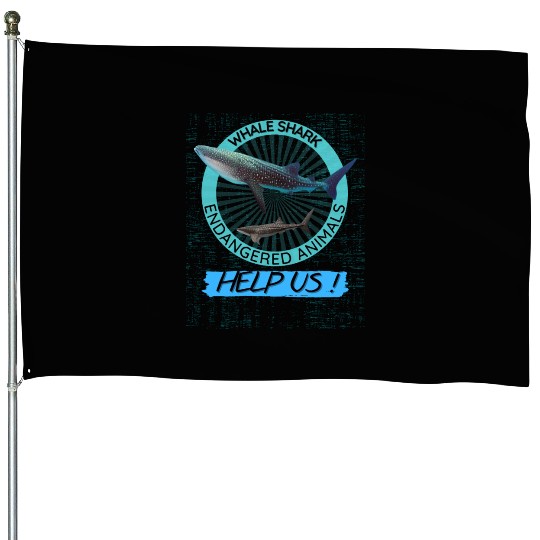 Protect Marine Animal Whale Shark House Flags