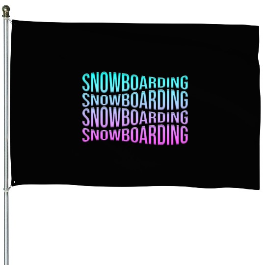 snowboarding House Flags