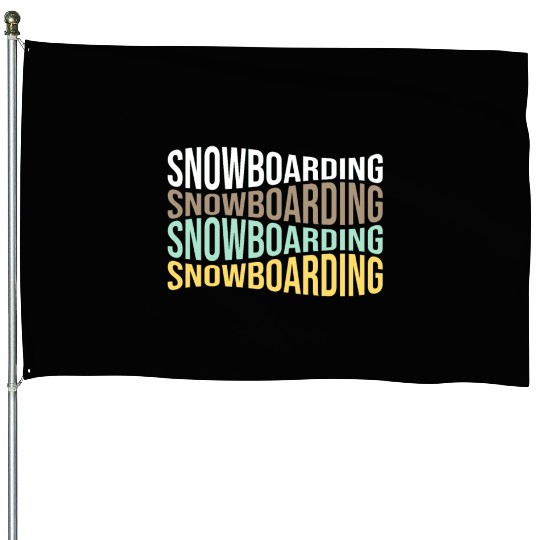 snowboarding House Flags