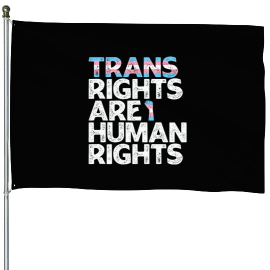 LBGT Flag Gay Pride Trans rights are human rights House Flags