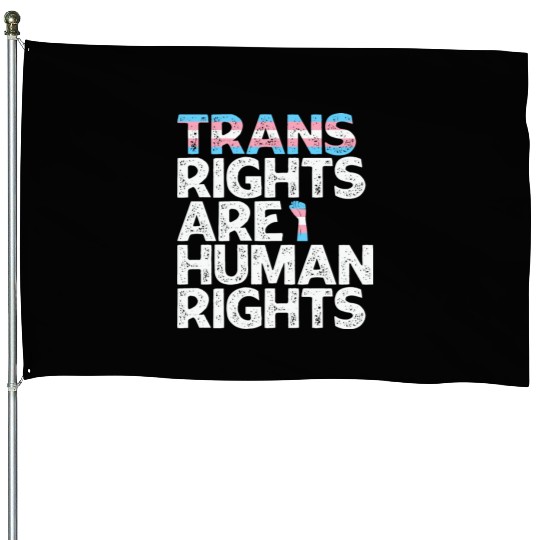 LBGT Flag Gay Pride Trans rights are human rights House Flags