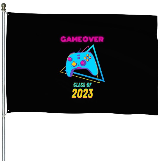 Game Over Class Of 2023 - Students Graduation 2023 House Flags