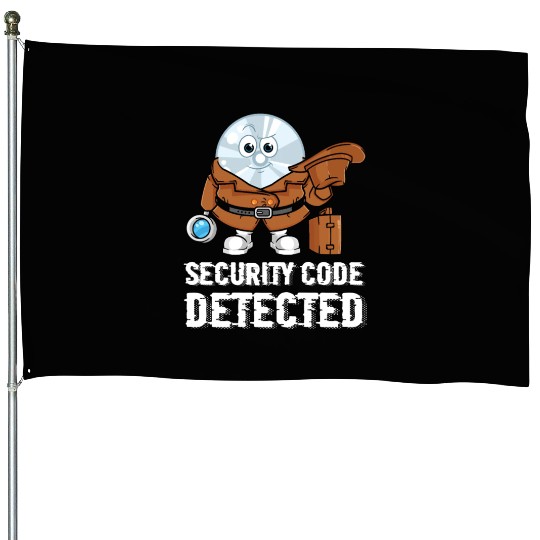 Network And Computer Security Hard Disc Detective House Flags