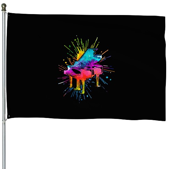 Piano, Pianist House Flags