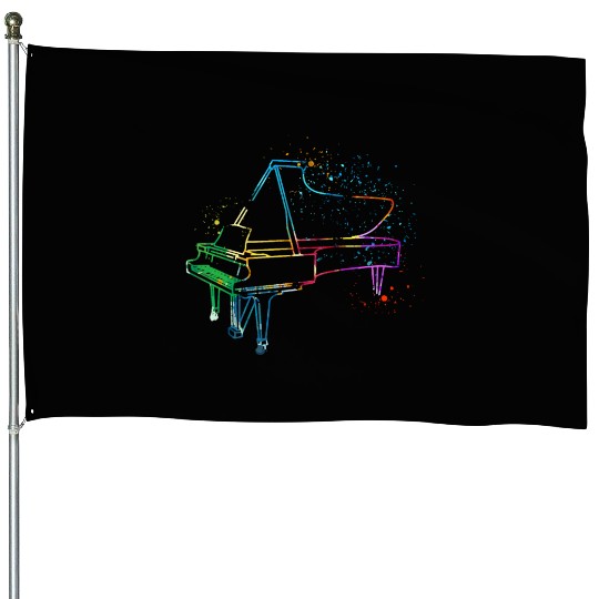 Piano, Pianist House Flags