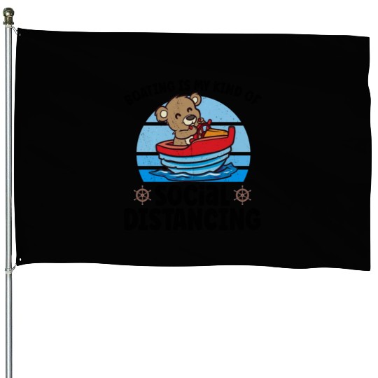 Sailing Sailboat Boating Kid Child Yacht Boat House Flags