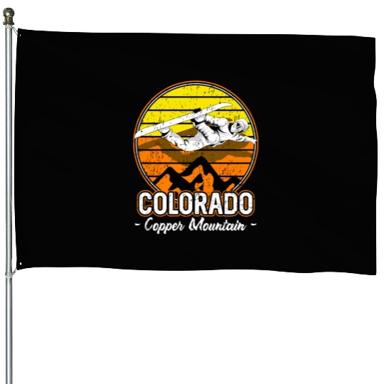 Copper Mountain Colorado Snowboarding House Flags