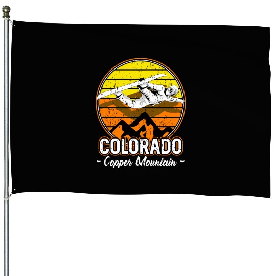 Copper Mountain Colorado Snowboarding House Flags