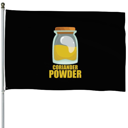 Coriander Powder Spice Flavor Food Cooking House Flags