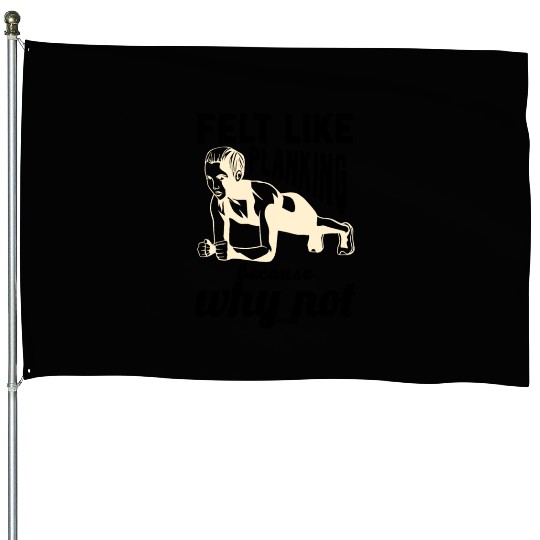 Fitness woman workout Gym Sports House Flags