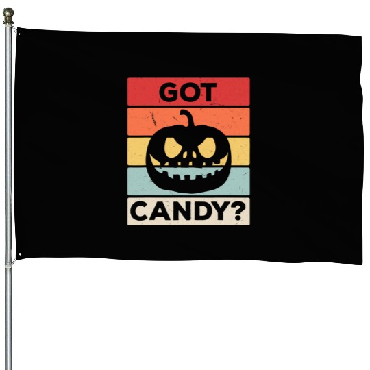 Got Candy Trick Or Treat Pumpkin Jack House Flags