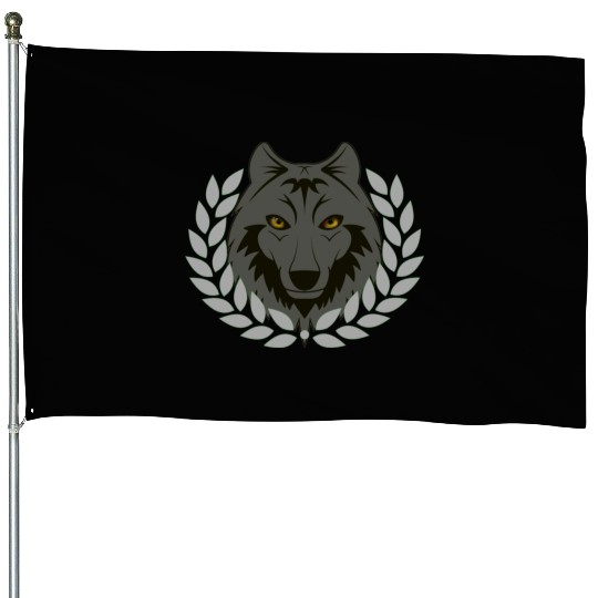 alpha wolf House Flags
