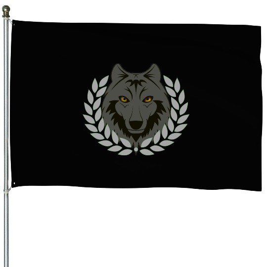 alpha wolf House Flags
