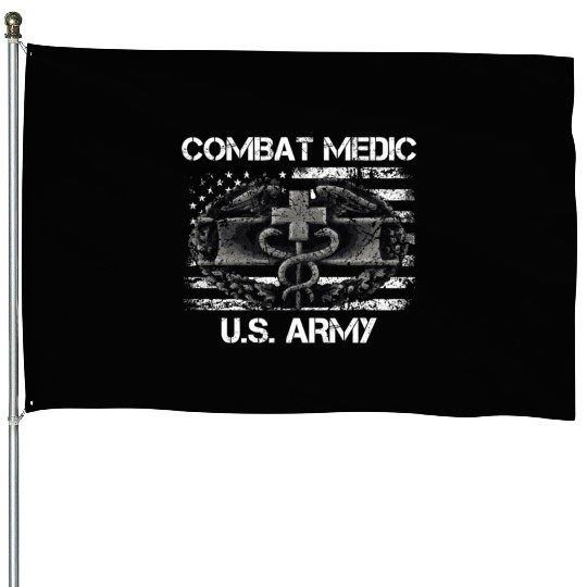 Us Army Combat Medic U.S Army Veteran House Flags