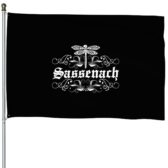 Sassenach Outlander Celtic Gaelic Dragonfly House Flags