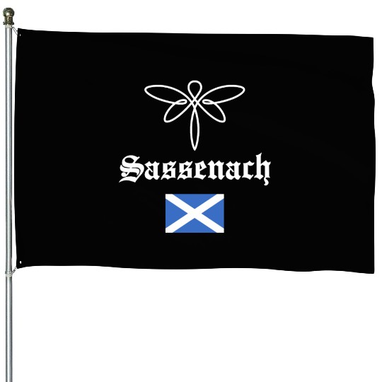Sassenach Outlander Celtic Gaelic Dragonfly House Flags