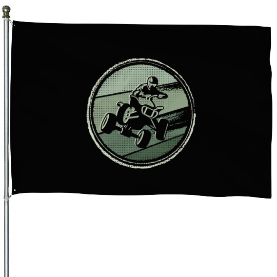 ATV Bike Motocross Offroad 4 wheeler Quad House Flags