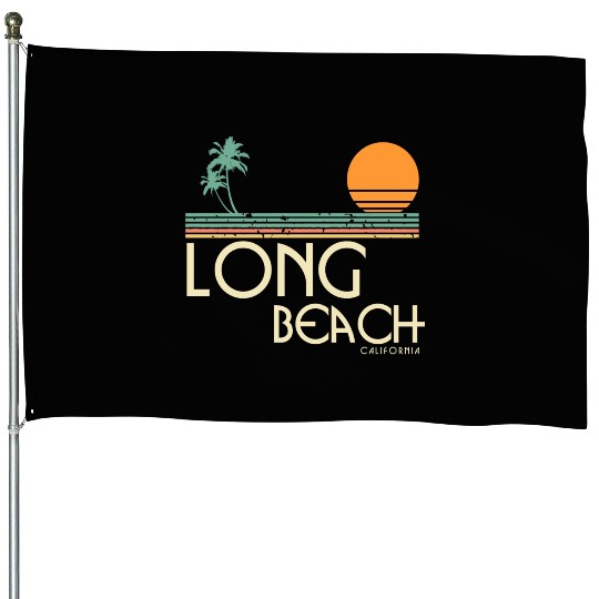Vintage Long Beach California House Flags