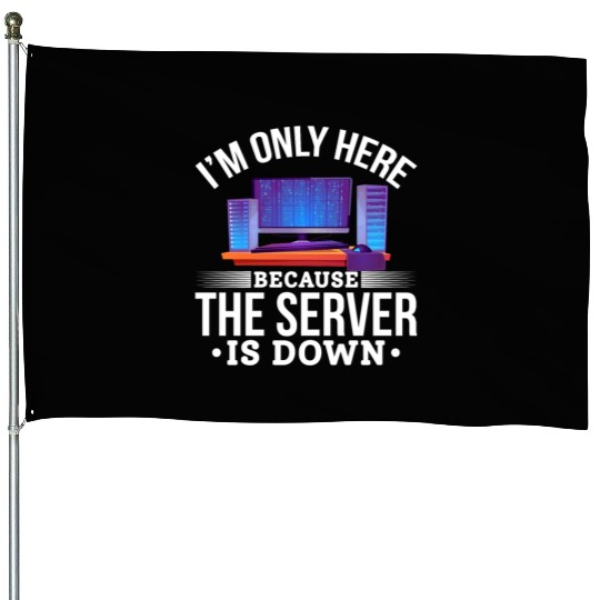 Humorous Computer Science IT Joke House Flags