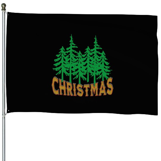 Family Christmas 2023 House Flags classic