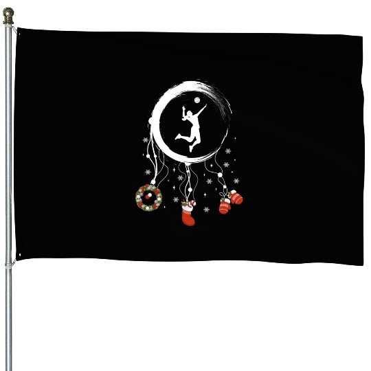 Winter dreamcatcher Christmas Volleyball House Flags