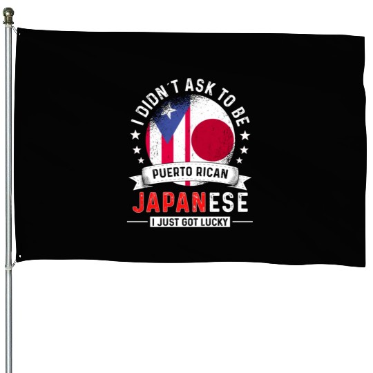 Puerto Rico Flag Japan Grown Got Lucky House Flags